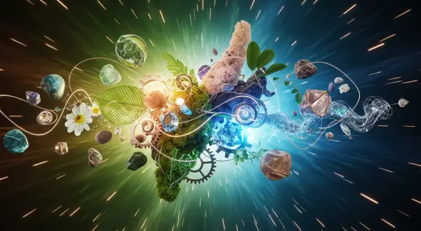 A imagem simboliza a capacidade do artesão de conectar as macro-tendências globais com o detalhe da criação manual para antecipar o futuro da joalheria.